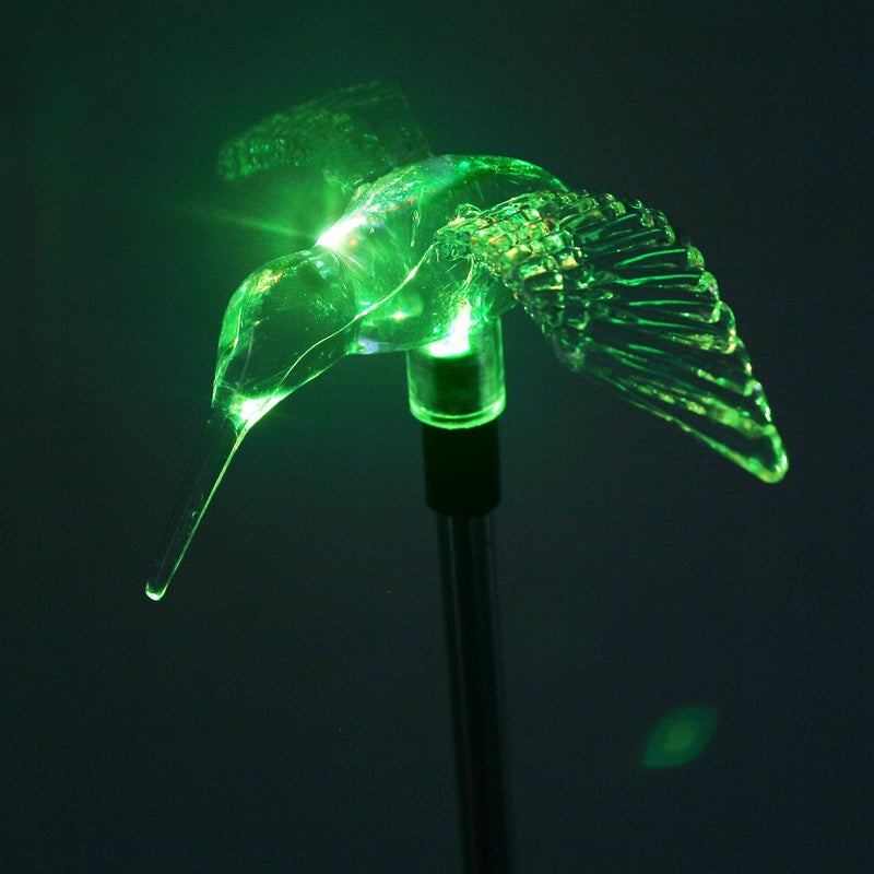 QIDEA Outdoor Solar Garden Stake Light - Color Changing Decorative LED Stake Lamp In-ground Landscaping Lighting for Garden Patio Yard Lawn Pathway Flower Bed Decor Decorations Figurine Hummingbird - Image 5
